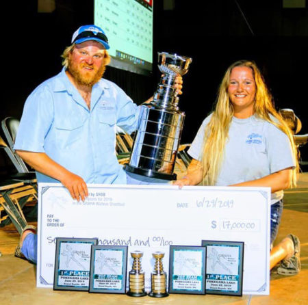 Lyle Unger and partner Raquel Sahr took home grand prize honors in the 2019 GRAHA Walleye Shootout Tournament held on Pokegama Lake in Grand Rapids on June 29, 2019.